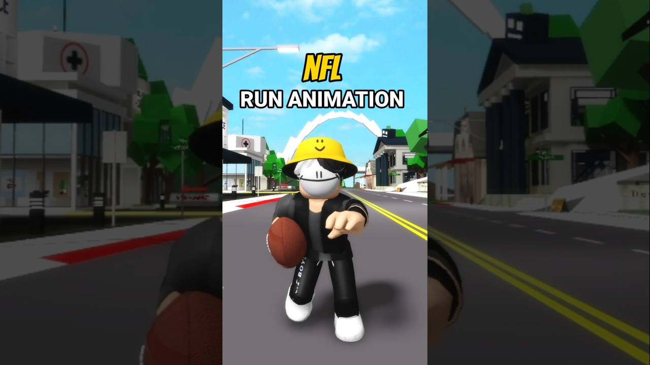 SECRET RUN ANIMATION (NFL) In brookhaven #shorts