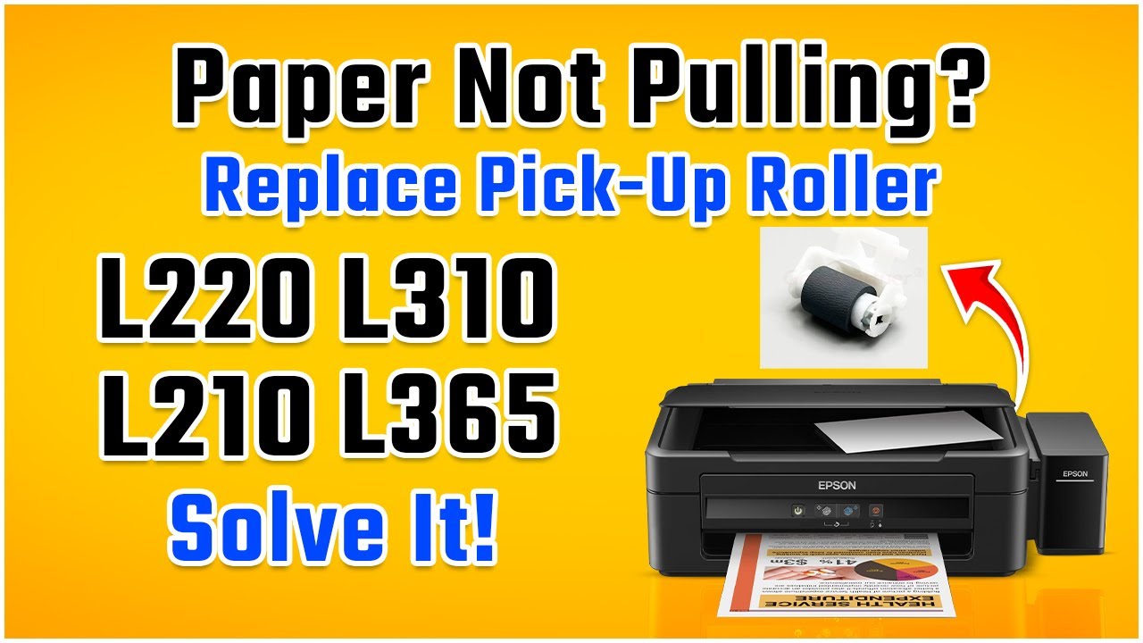 Как починить подающий ролик принтера Epson L220 – простое руководство по ремонту проблем с подаче...