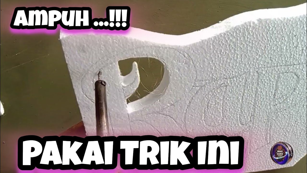 Cara Memotong Styrofoam/Gabus Agar Rapi #huruf #styrofoam || TUTORIAL KREATIF