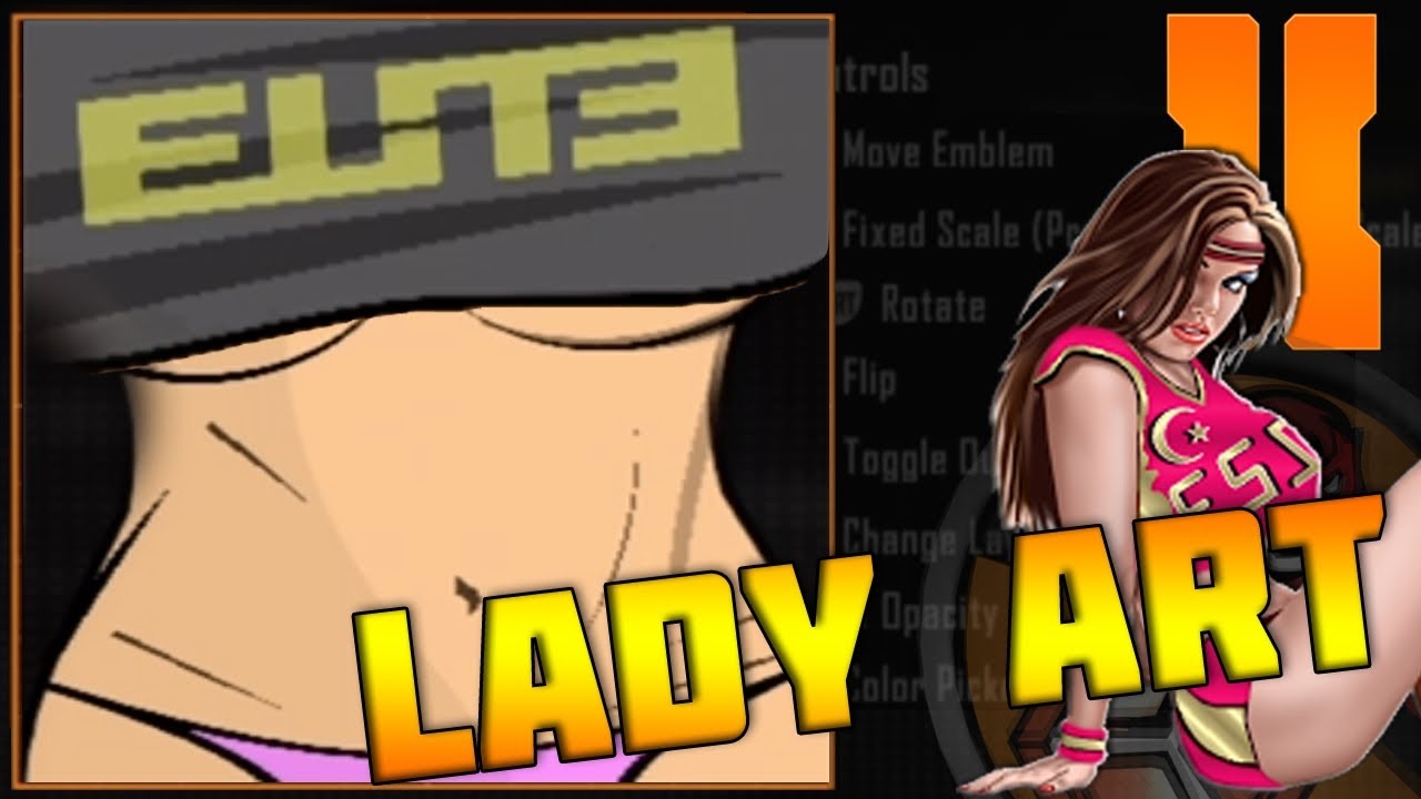 COD Black Ops 3 / BO2 / Advanced Warfare - Epic Lady Art Emblem Tutorial