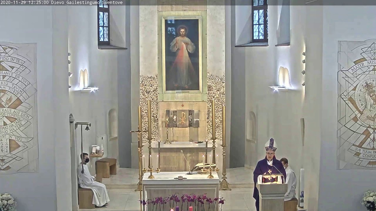 2020-11-29 I Advento sekmadienio 12.00 &scaron;v. Mi&scaron;ių homilija &ndash; vysk. augziliaras Arūnas Poni&scaron;kaitis.