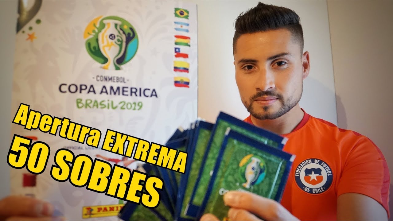 Apertura EXTREMA 50 Sobres Album Copa America 2019 Panini
