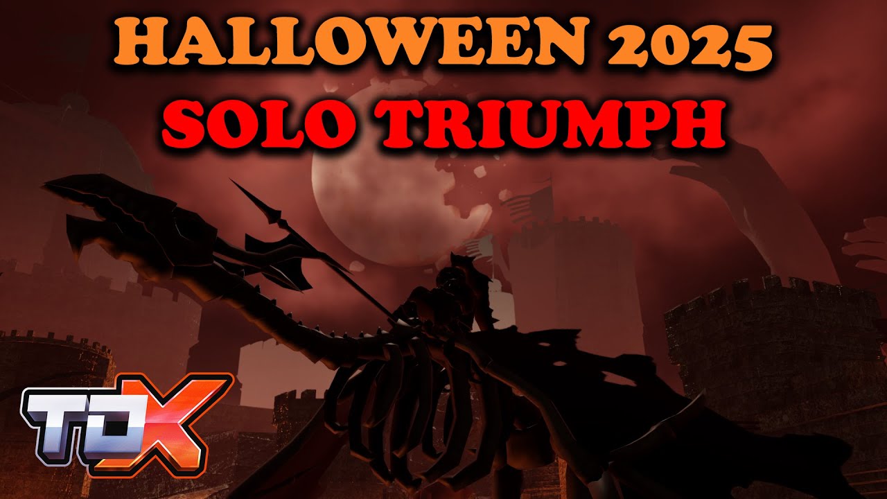 *NEW* TDX Halloween Event 2025 Solo Triumph! | Roblox Tower Defense X