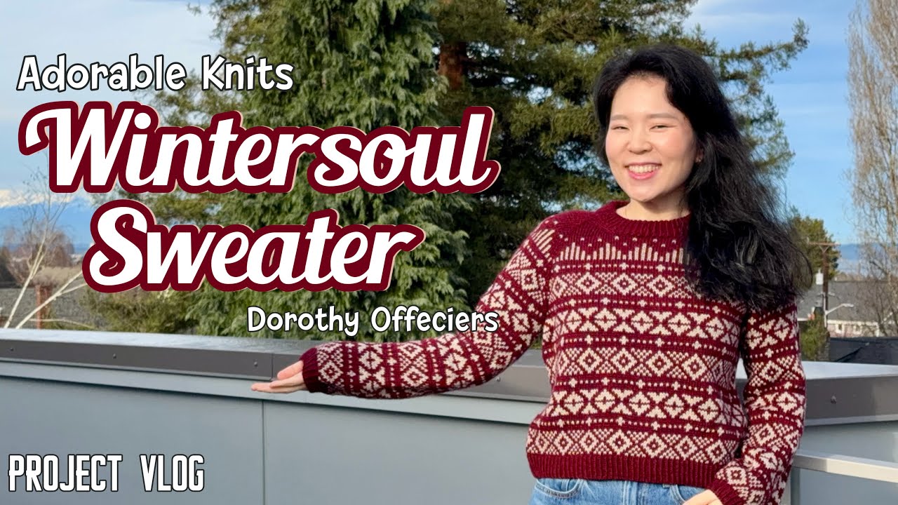 Видеоблог проекта 37 - wintersoul от adorable knits with knit picks wool of the andes | colorwork