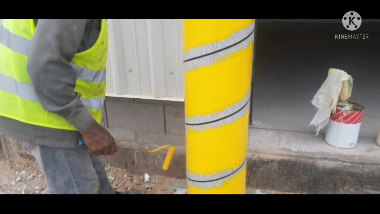 How to paint Bollard protection