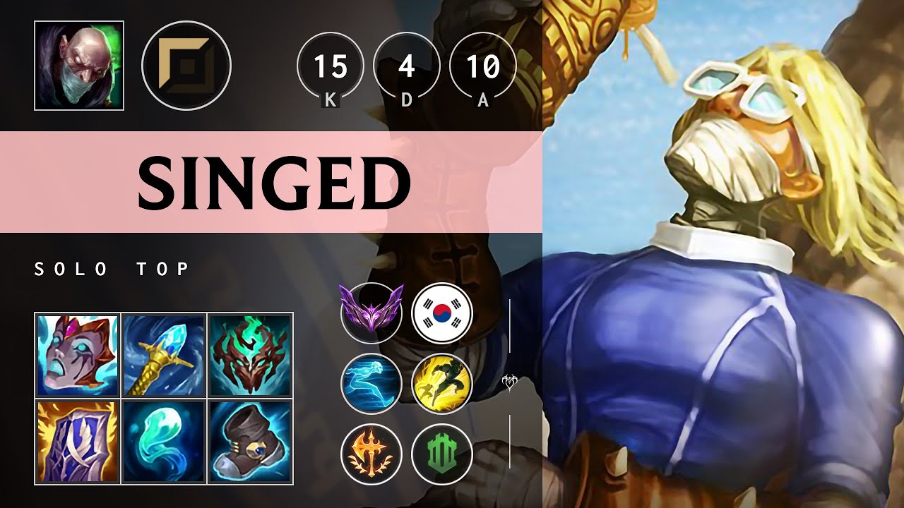 Singed Top vs K'Sante: Godlike - KR Master Patch 14.20
