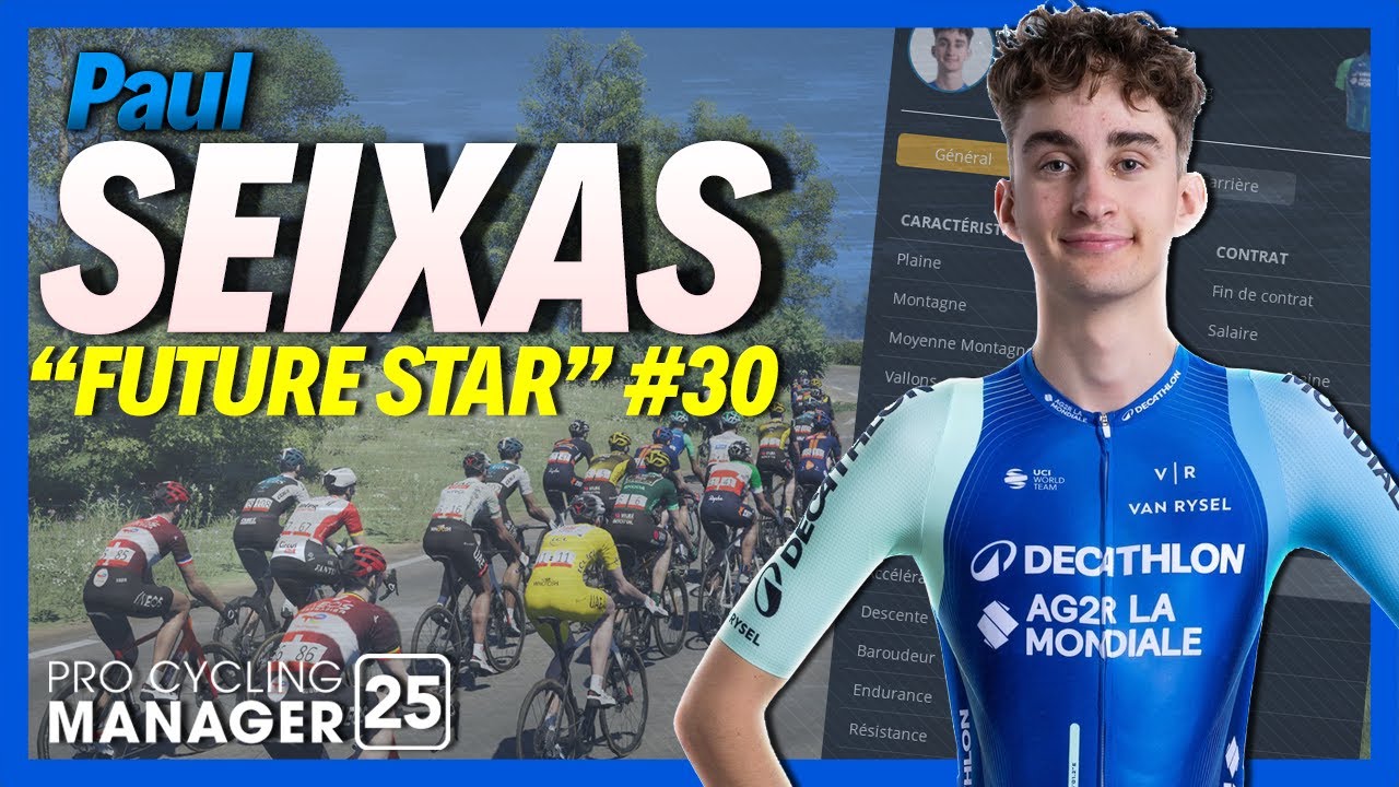 PAUL SEIXAS FACE &Agrave; POGAČAR SUR LE TOUR DE FRANCE - PCM 25 Pro Cyclist #30