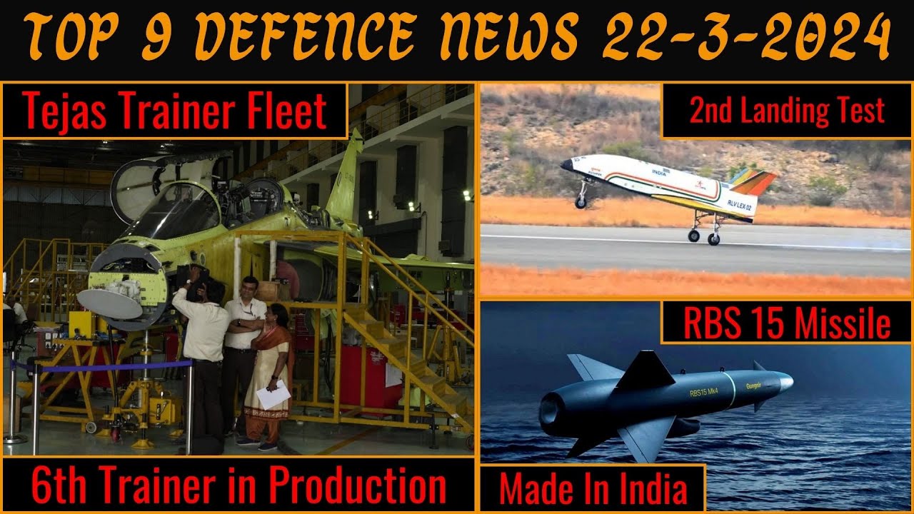 Indian Defense Updates: Pushpak 2nd Landing Test, Saab's Missile Production in India, Tejas Trainer