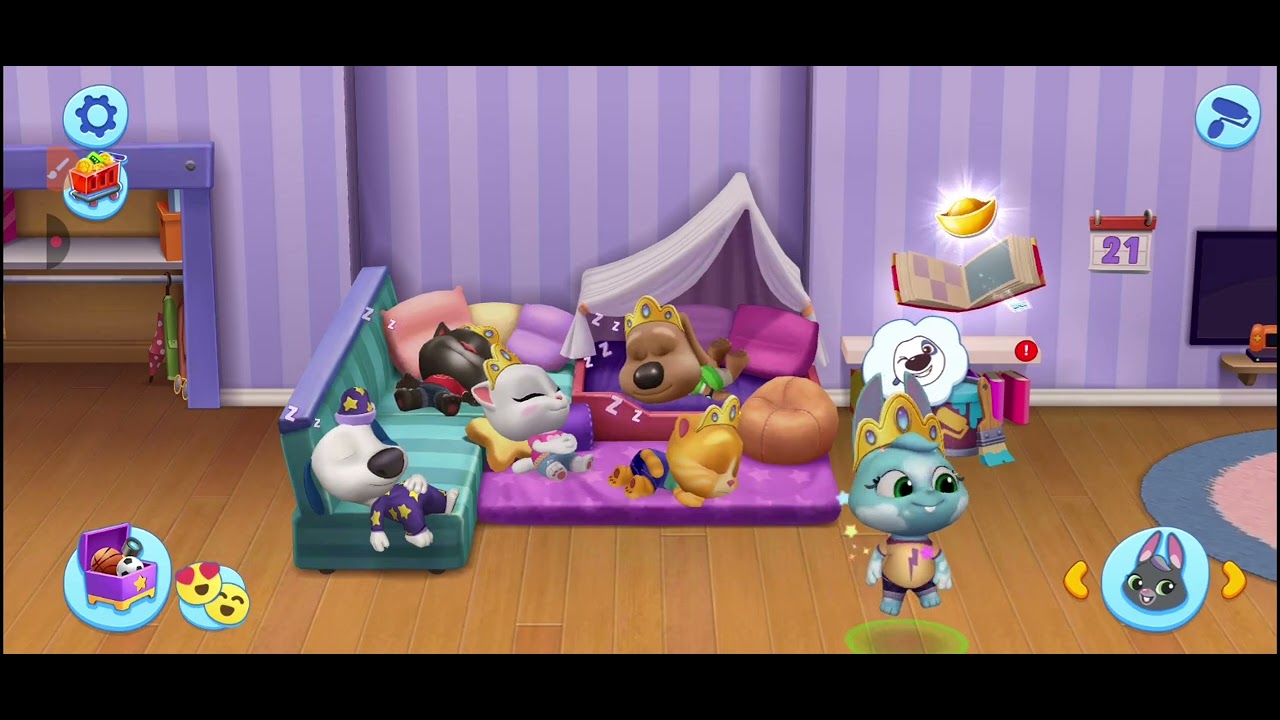 Hank assistiu TV a noite e a Becca descobriu|Talking tom e amigos episódio 34 temporada 1
