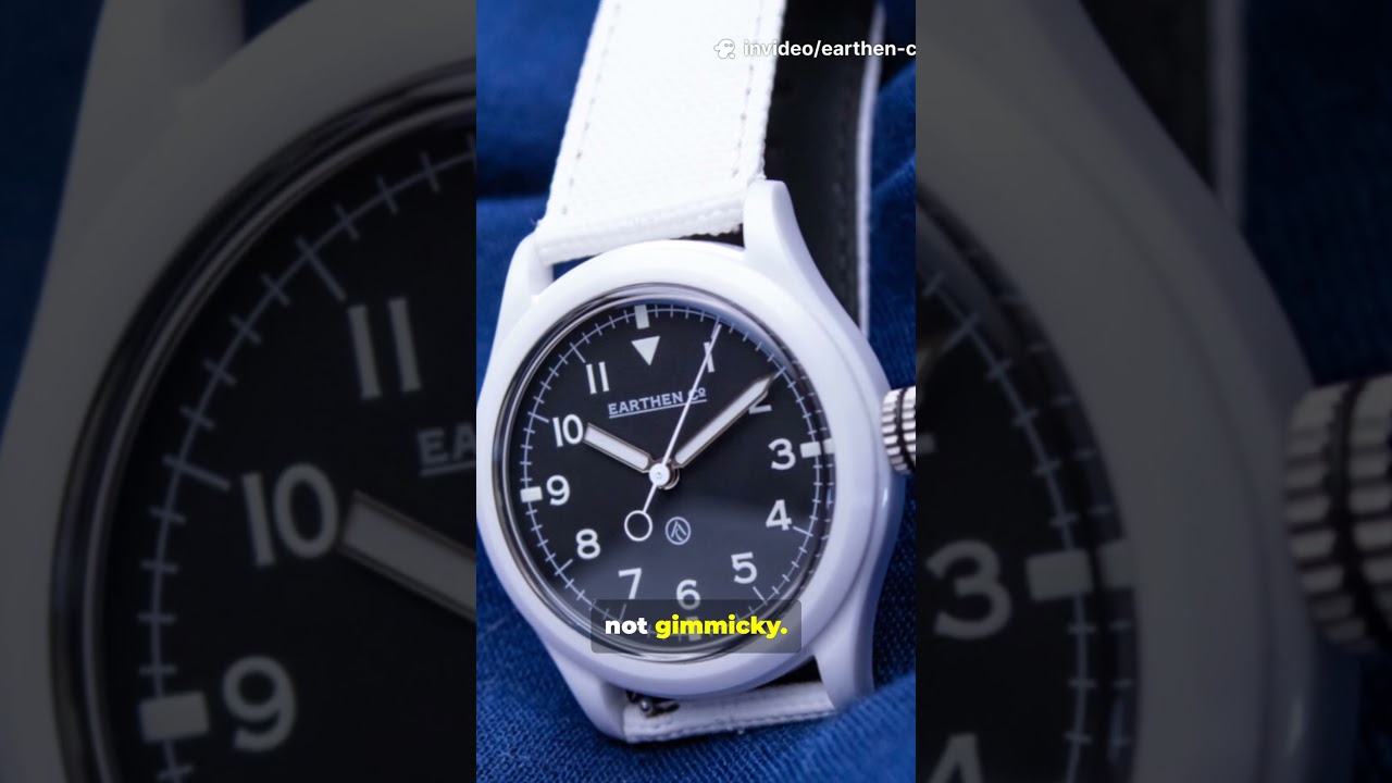 Часы Earthen Co. Summit Watch предлагают доступный дизайн керамического корпуса