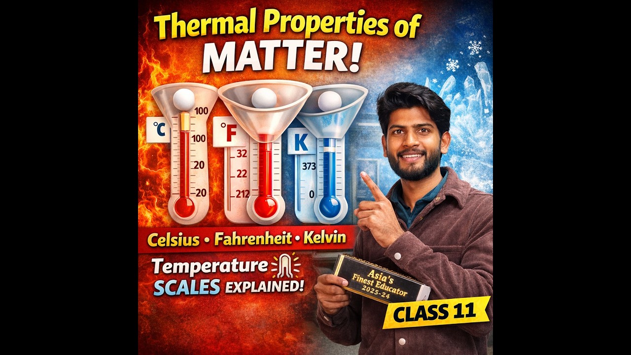 Thermal Properties of Matter | Celsius & Fahrenheit temperature scales explained simply