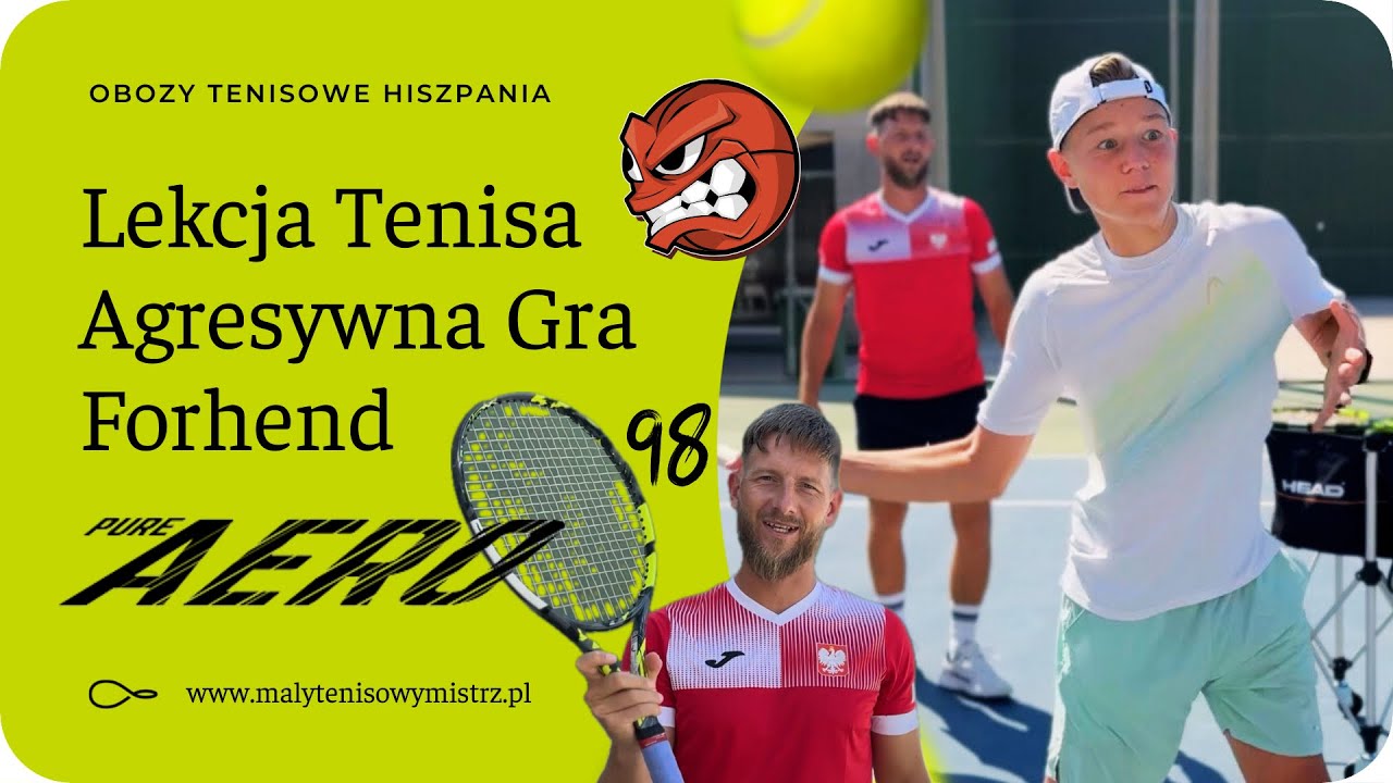 29. Lekcja Tenisa - Agresywna Gra | Babolat Pure Aero 98 (pierwsze wrażenia)