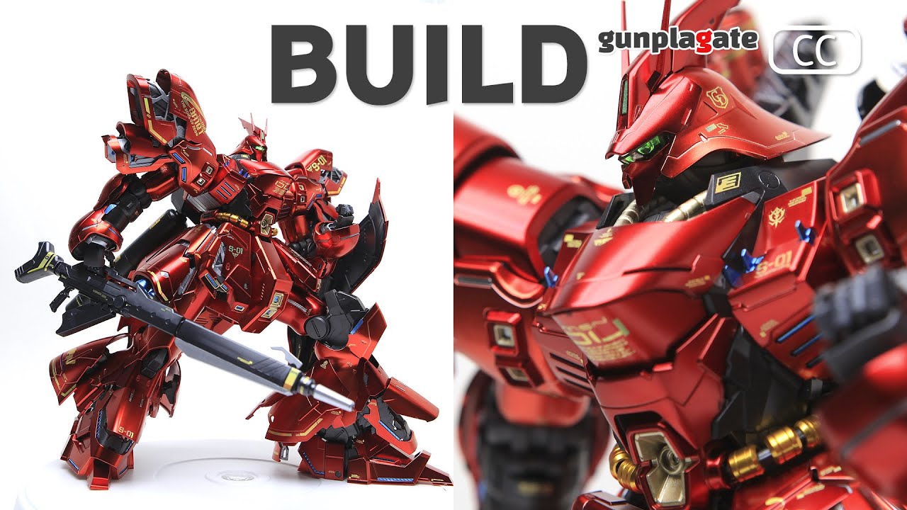 건프라 MG 사자비 Ver.Ka 스페셜 코팅 ASMR 빠른 조립 리뷰 / SAZABI Special coating gunpla speed build
