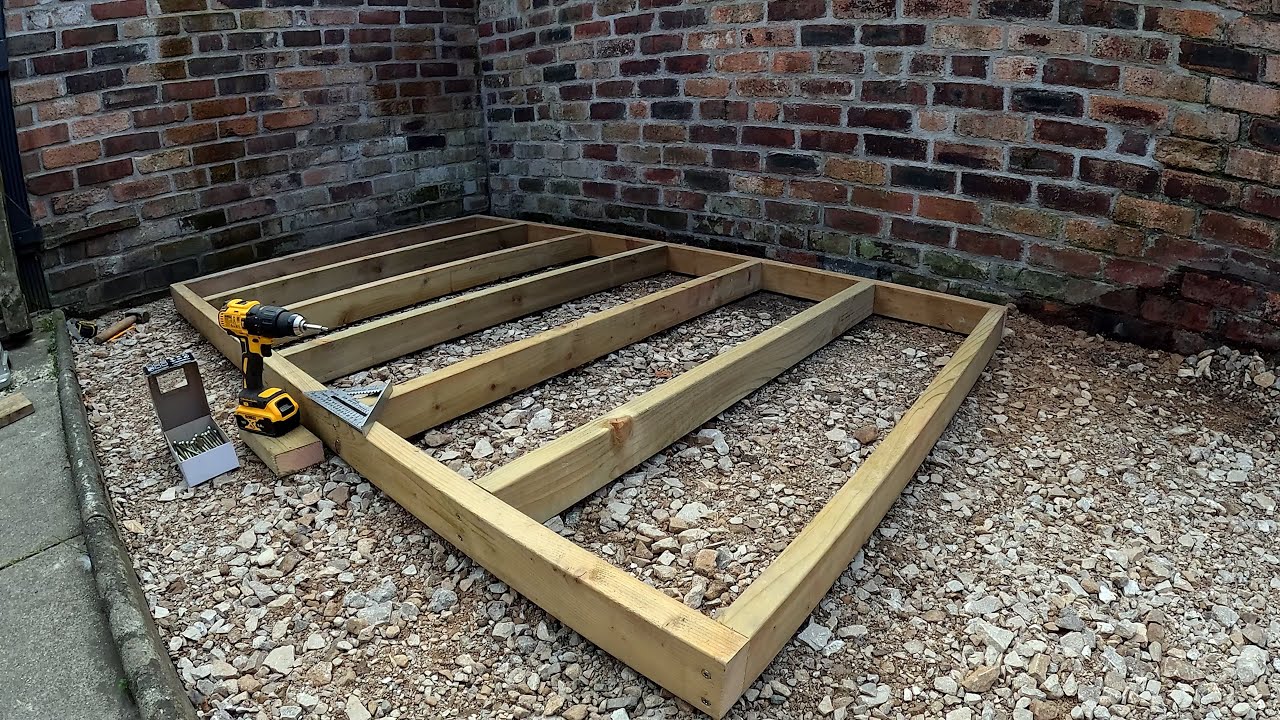 How to build a shed base