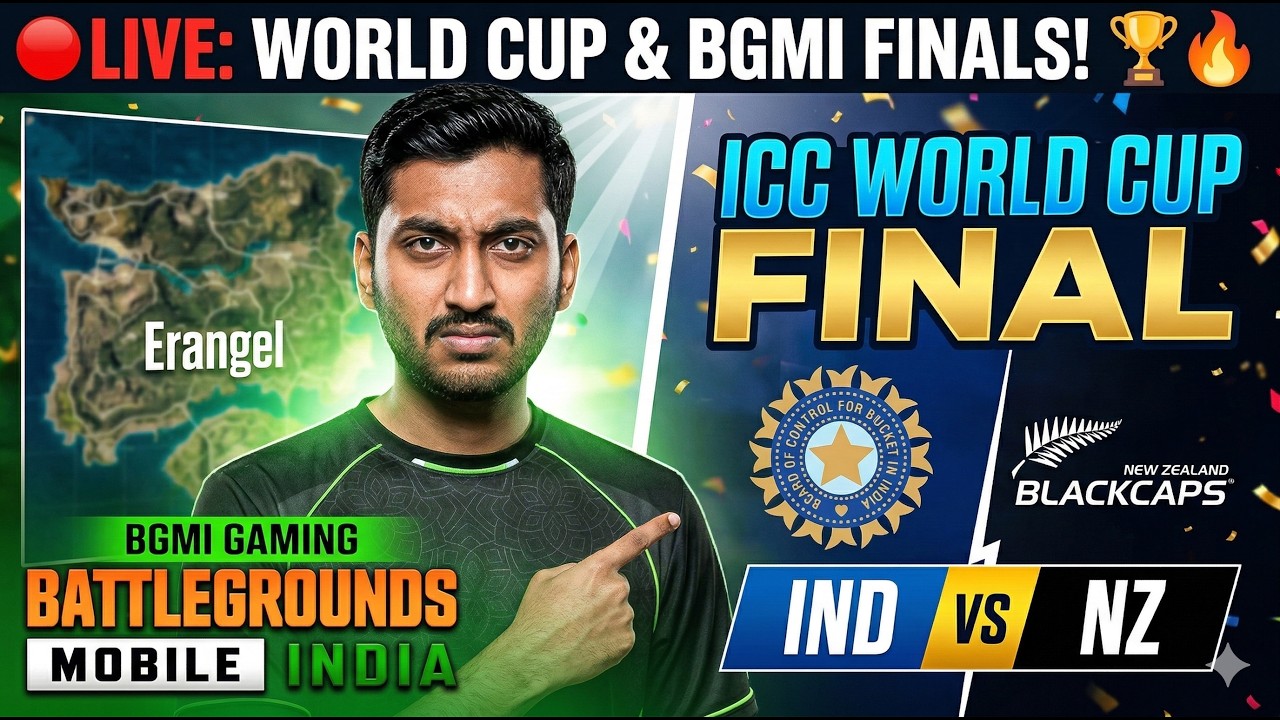 BGMI LIVE 🔴 | India 🇮🇳 vs New Zealand 🇳🇿 World Cup Final | #RockeyisLIVE #bgmilive #soul #godlike