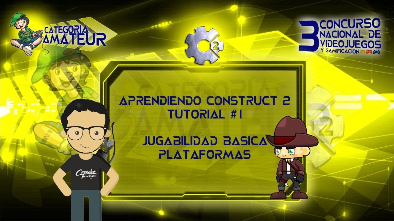 Jugabilidad Basica Plataformas - Aprendiendo Construct 2 T-01 #CNV3