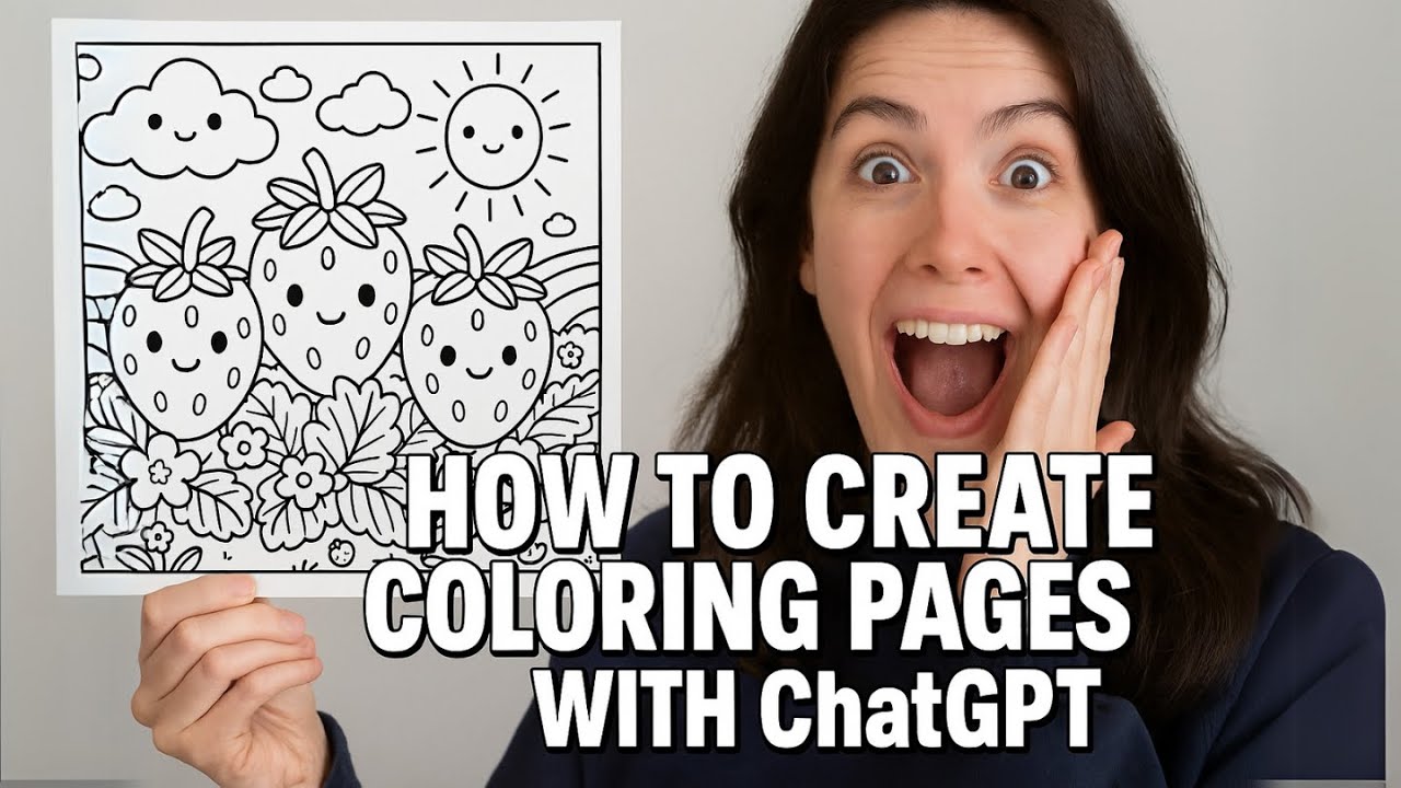 How To Create Coloring Pages with ChatGPT - Sell Coloring Books on Amazon KDP Coloring Pages on Etsy