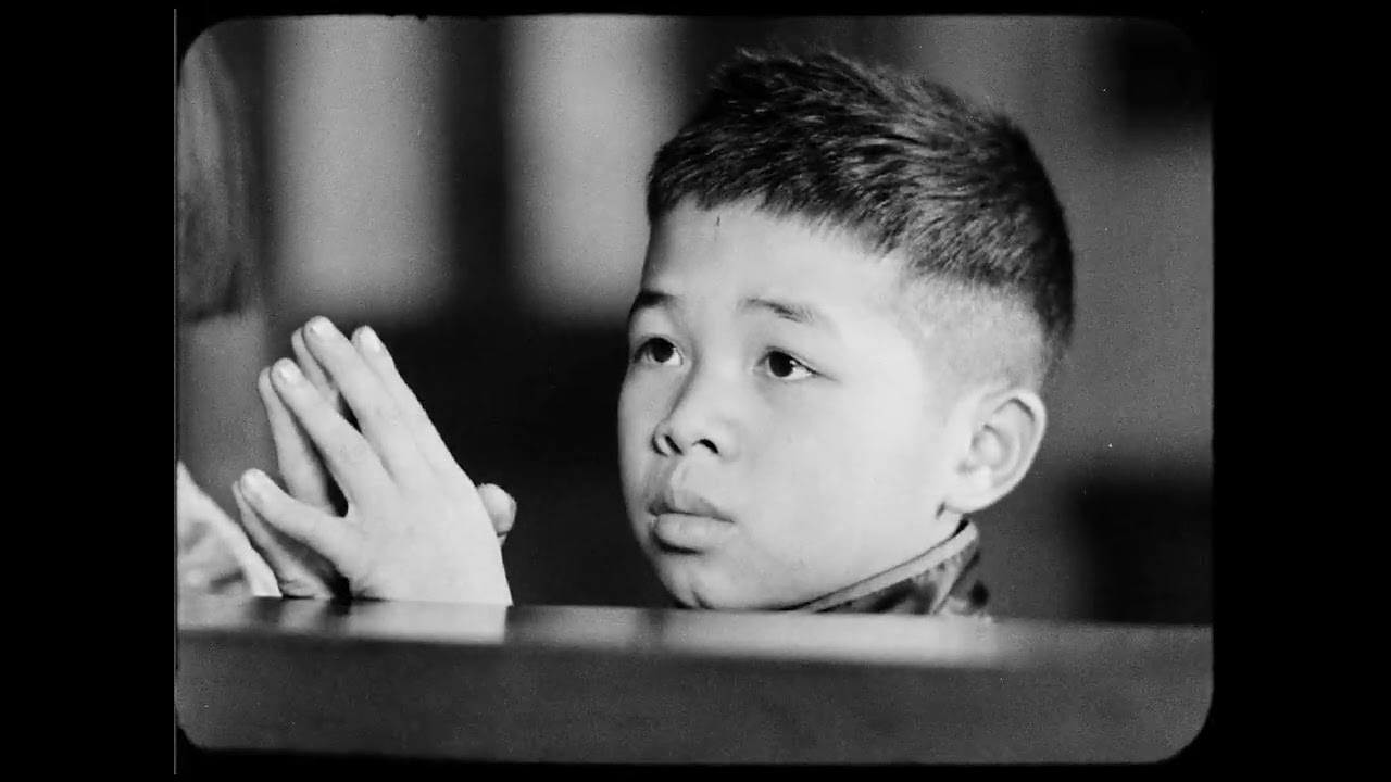 Chinese Catholic schoolchildren sing Gregorian chant at Mass in San Francisco (1936, HD)