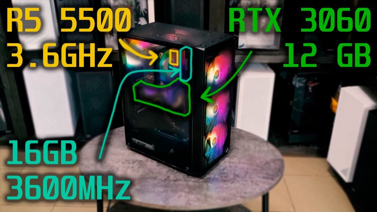 Обзор и тесты | Ryzen 5 5500 / RTX 3060 12GB | Aleksey PC fan