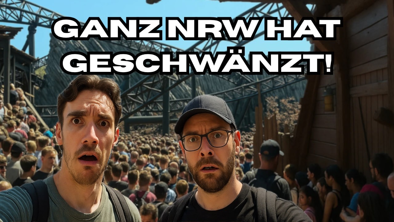 Mittwoch im Phantasialand. Wir waren NICHT allein...