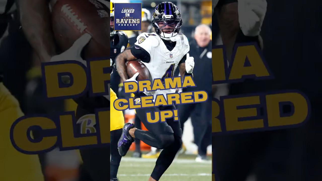 Zay Flowers CLEARS UP drama with John Harbaugh, Baltimore Ravens practice #ravens #nfl #shorts