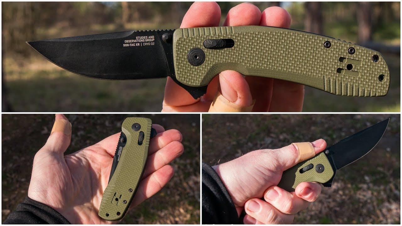 Обзор ножа SOG TAC XR. Удобная рукоять, небольшой клинок.