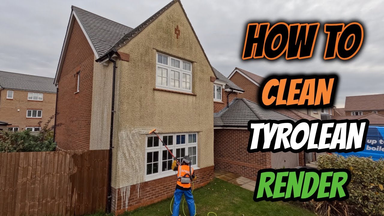 How to Clean Tyrolean Render - The Easy Way