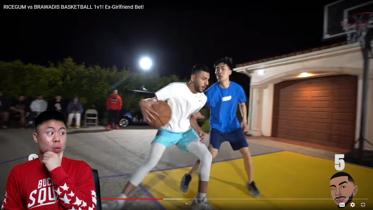 BRAWADIS IS ACTUALLY NICE AT HOOPING! RICE GUM VS BRAWADIS 1v1 BASKETBALL MATCHUP!