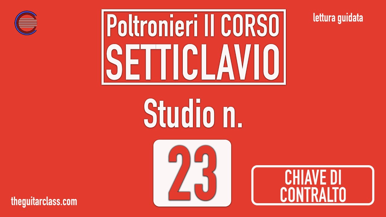SOLFEGGIO - Poltronieri (Vol.2) - SETTICLAVIO - [contralto] - Studio n. 23