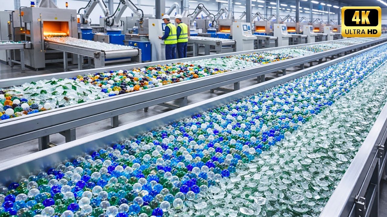 Inside a Modern Factory: How Scrap Glass Becomes High-Value Beads (full process)