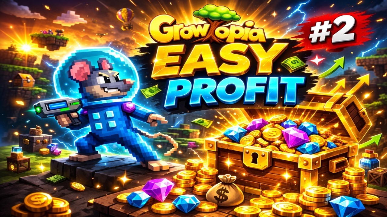 👉 GROWTOPIA EASY PROFIT  💸 (Growtopia Proxyle Profit Serisi #2)
