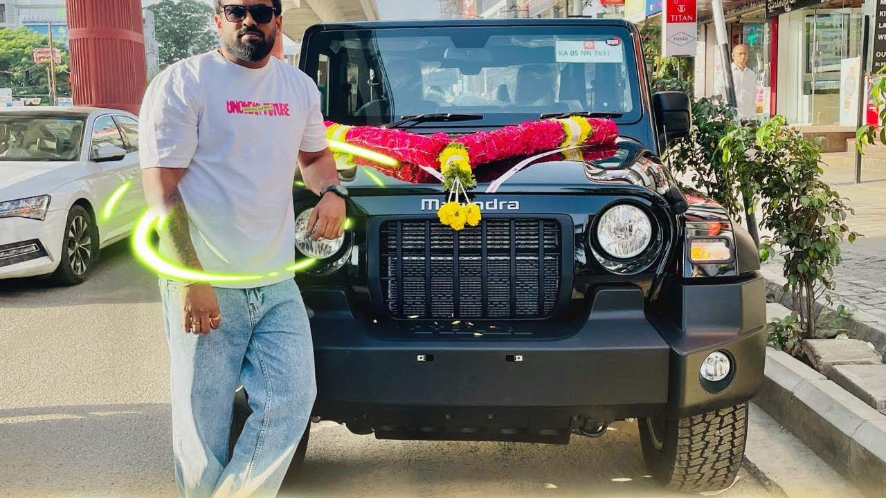 Taking delivery of Thar LX D MT 4WD - 2025 Model - MCA Dream Car ! Black Beast 🦬 #volgsvideo