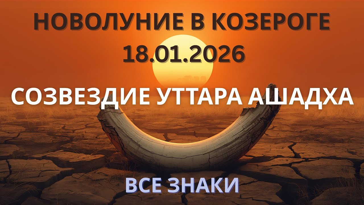 НОВОЛУНИЕ В КОЗЕРОГЕ 18.01.2026 | ВСЕМ ЗНАКАМ