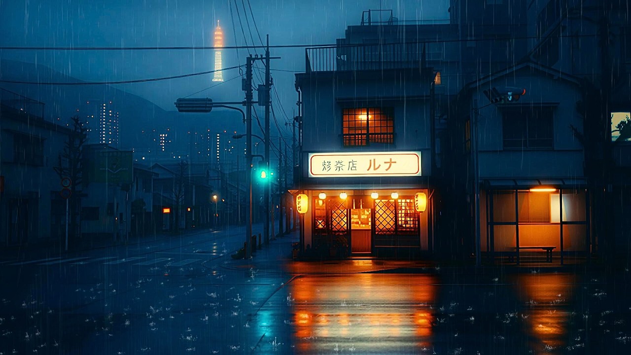 Rainy Tokyo Nights 📻 80s–90s Lofi Radio for Studying & Relaxing