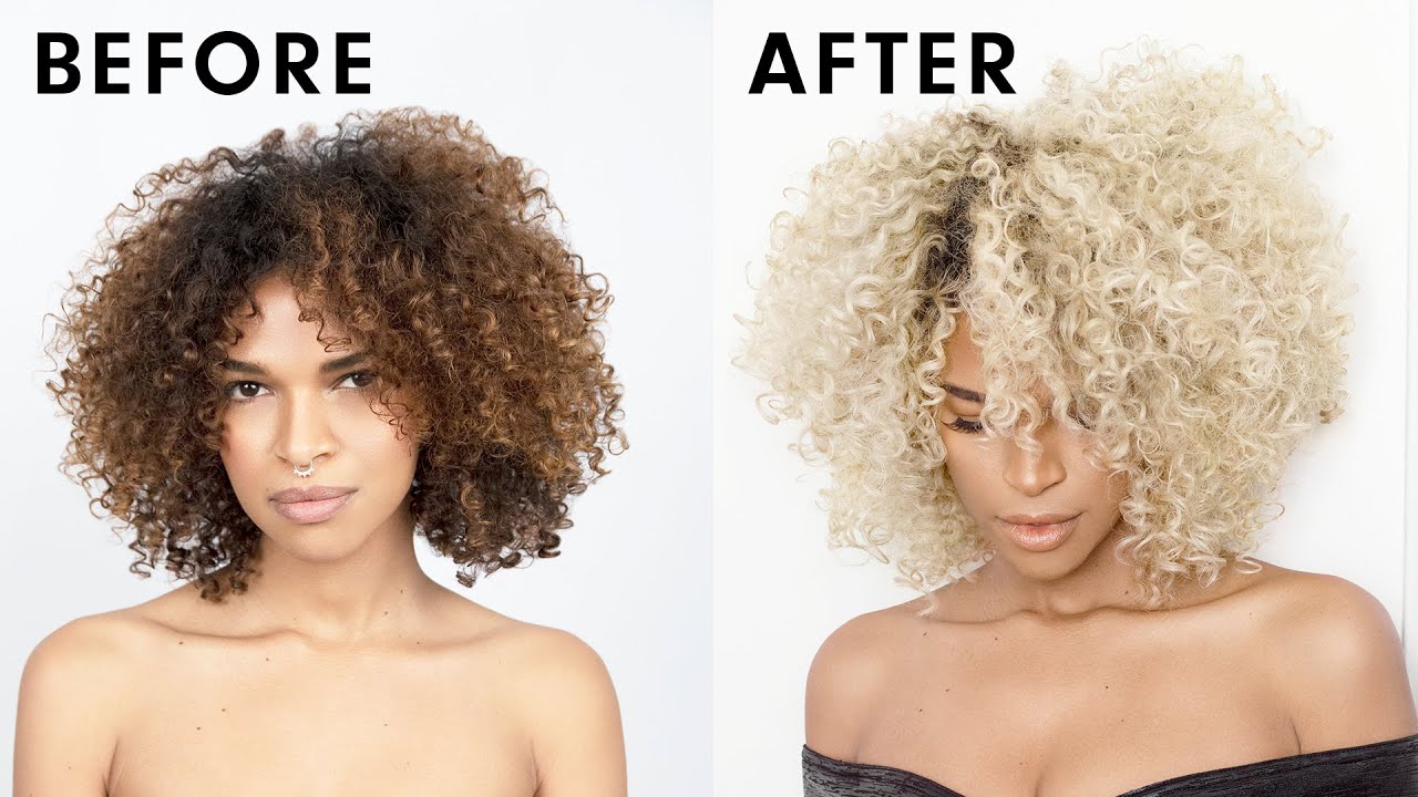 HOW TO LEVEL UP YOUR CURLS | PRAVANA'S PURE LIGHT ULTRA LIGHTENER™| BLONDE  CURLY HAIR