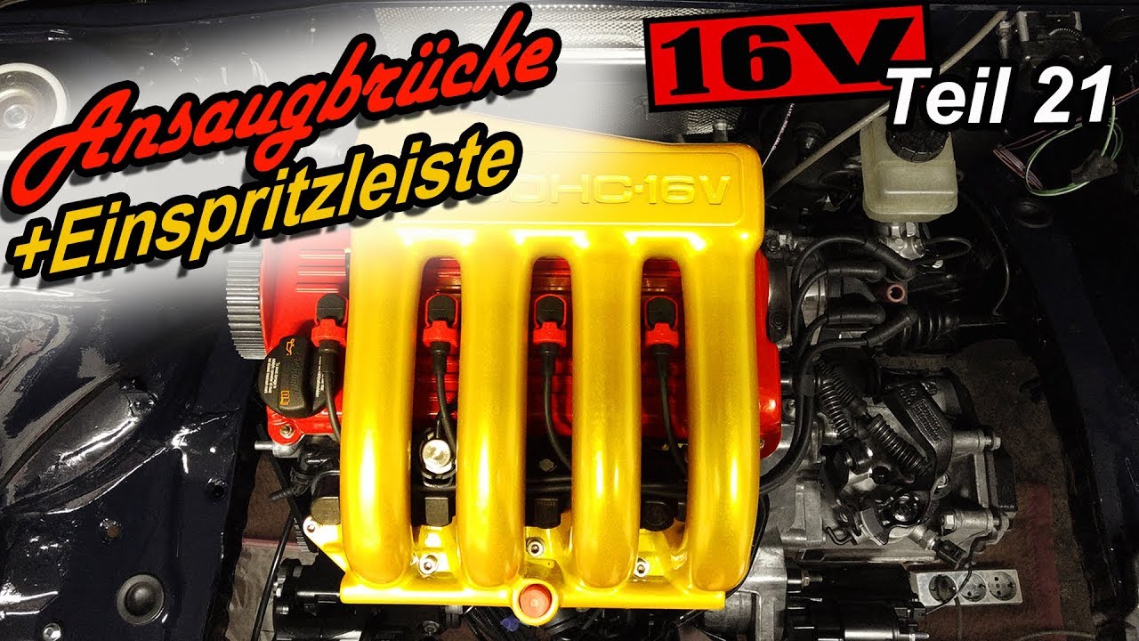 Golf 2 ABF 2L 16V Teil 21 | Ansaugbrücke + Einspritzleiste