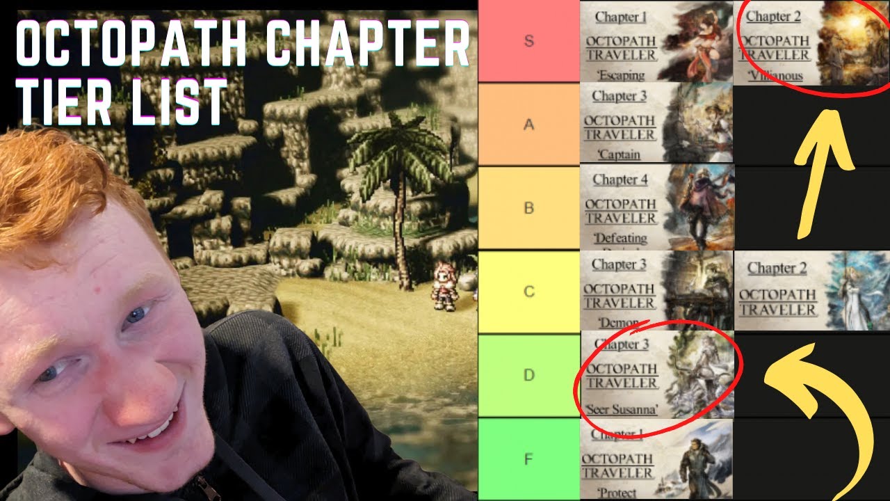 Octopath Traveler Chapters RANKED! from WORST to BEST... all 32 of them! (Octopath Tier List)