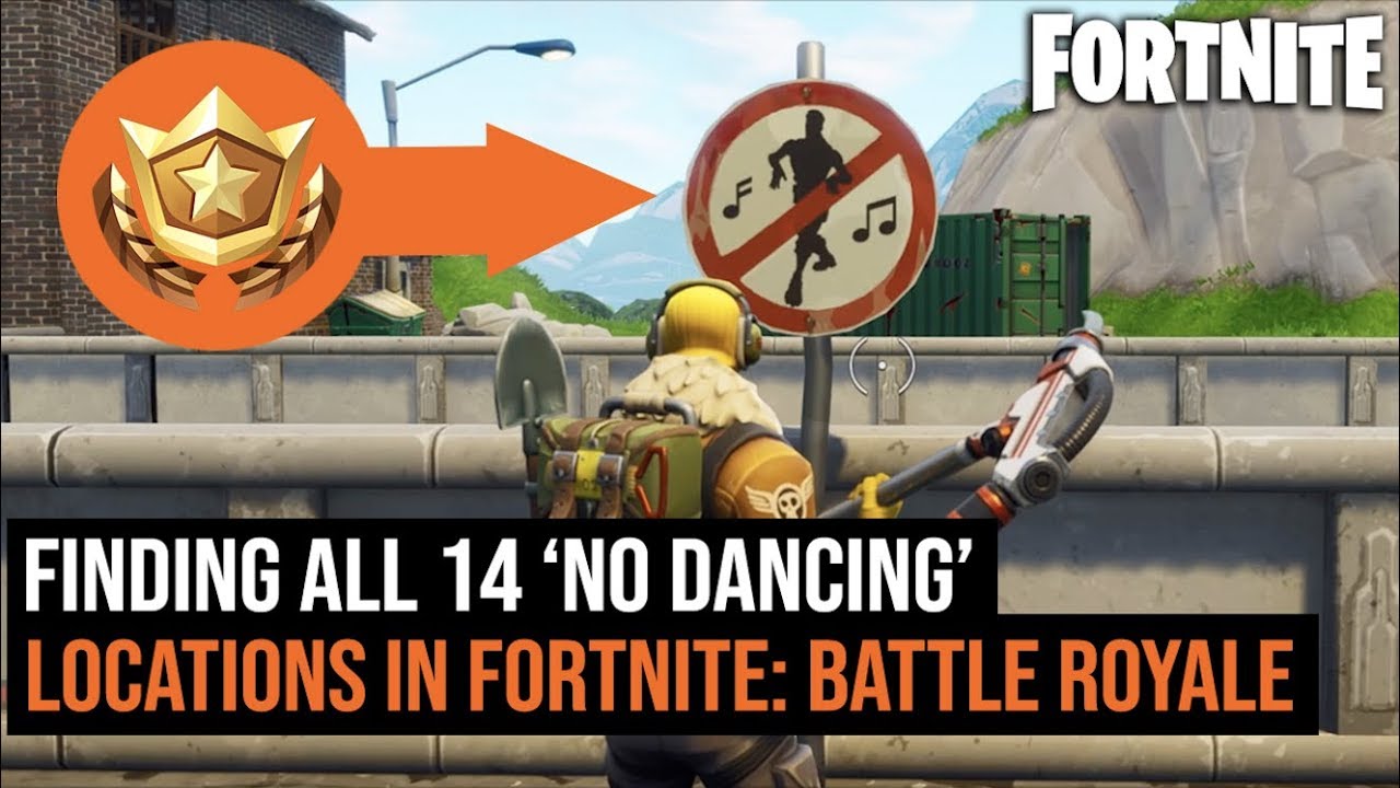 All 14 ' FORBIDDEN NO DANCING' Locations In Fortnite: Battle Royale | Forbidden locations challenge