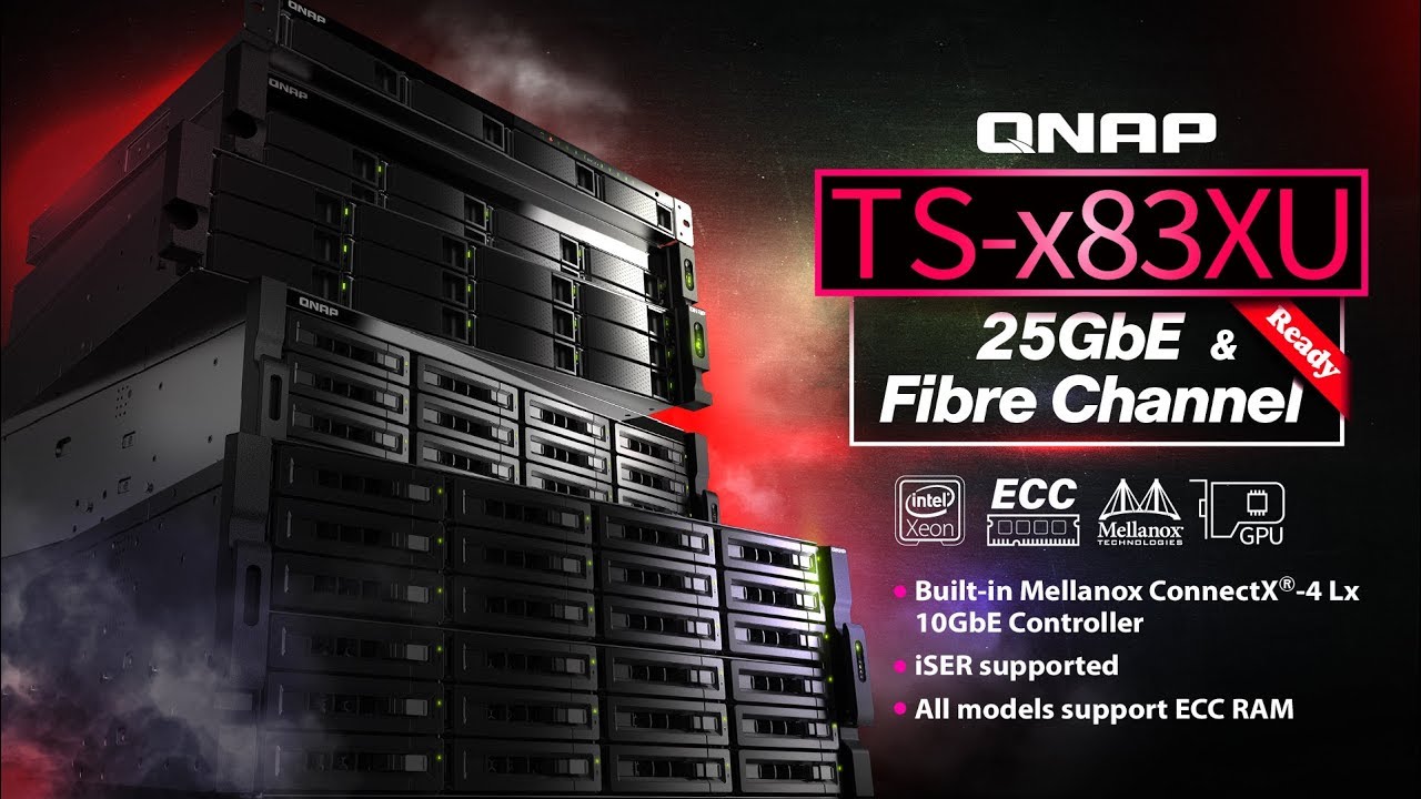 TS-x83XU unveiled -  Featuring 25GbE connectivity, Fibre Channel technology & PCIe expansion