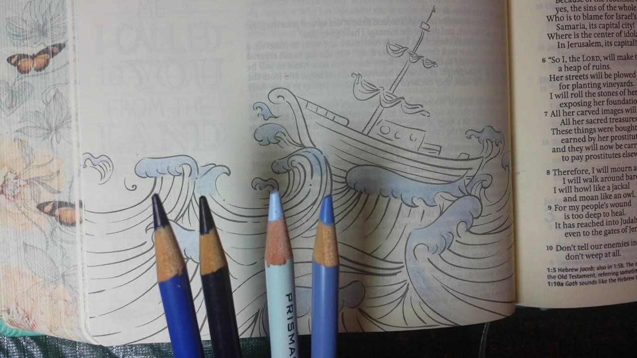 Inspire Bible - coloring water