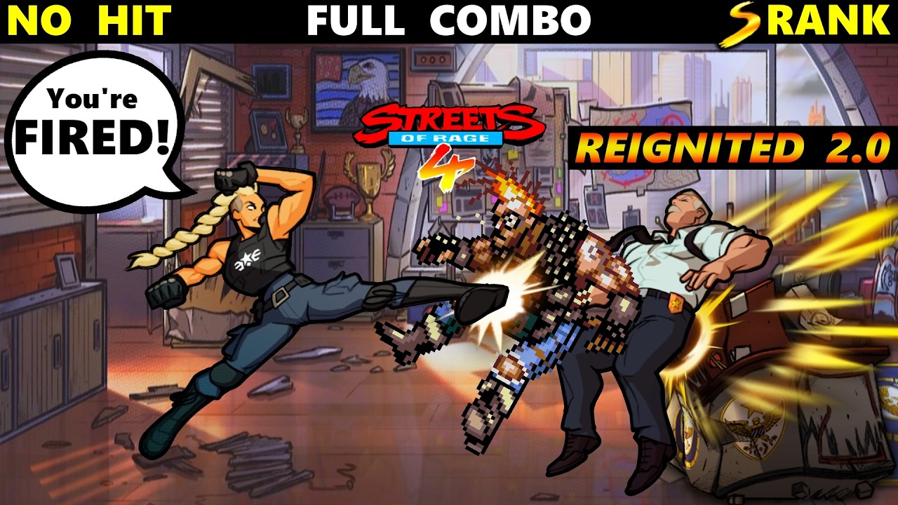 Streets of Rage 4 Stage 2 Full Combo Reignited 2.0 Estel