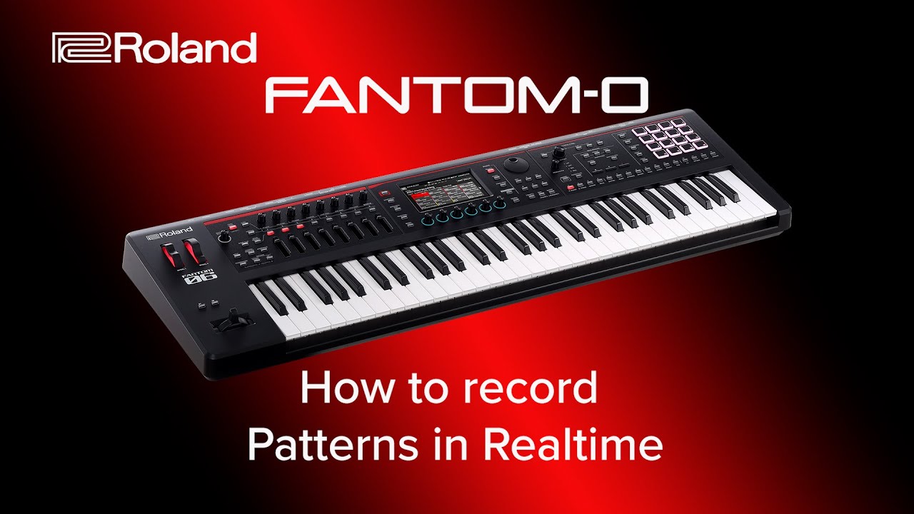 Roland FANTOM-O - How to record Patterns in Realtime