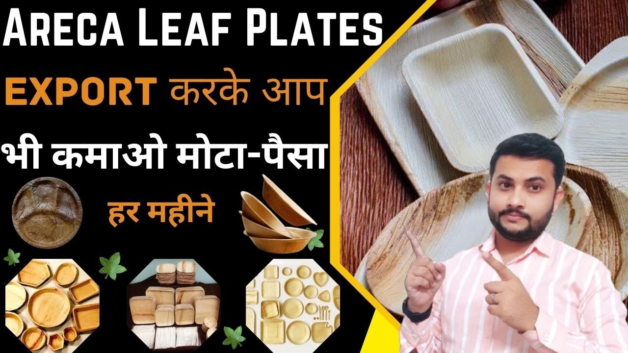 How To Export Areca Leaf Plates From India || Earn a lot of money by exporting Areca Leaf Plates