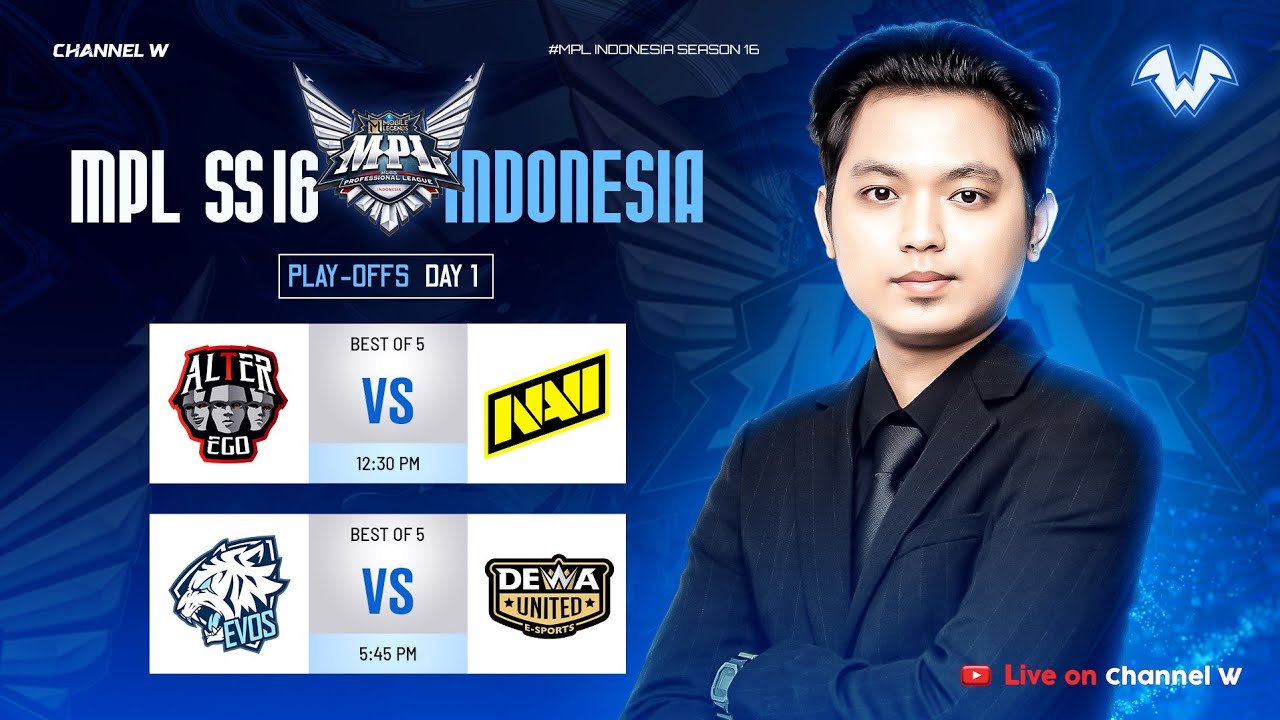 🔴 LIVE | MPL ID S16 | Playoffs Day 1- RESTREAM