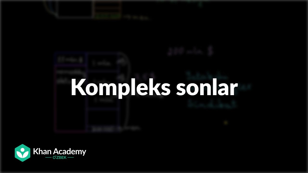 Kompleks sonlar | Elektrotexnika