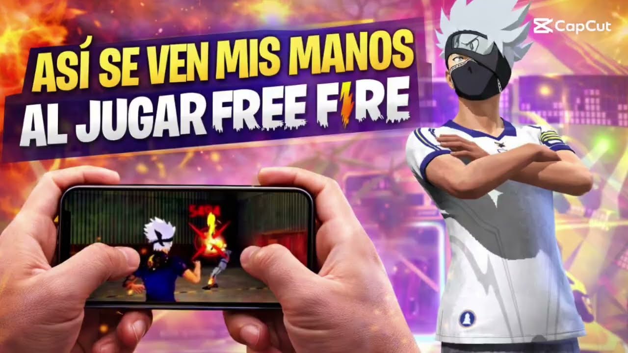 ASÍ SE VEN MIS MANOS AL JUGAR FREE FIRE 