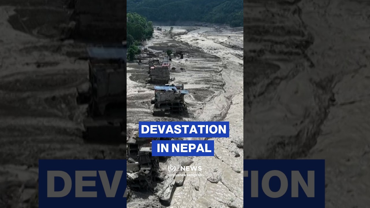 Aerial views reveal devastation after deadly Nepal flash flood