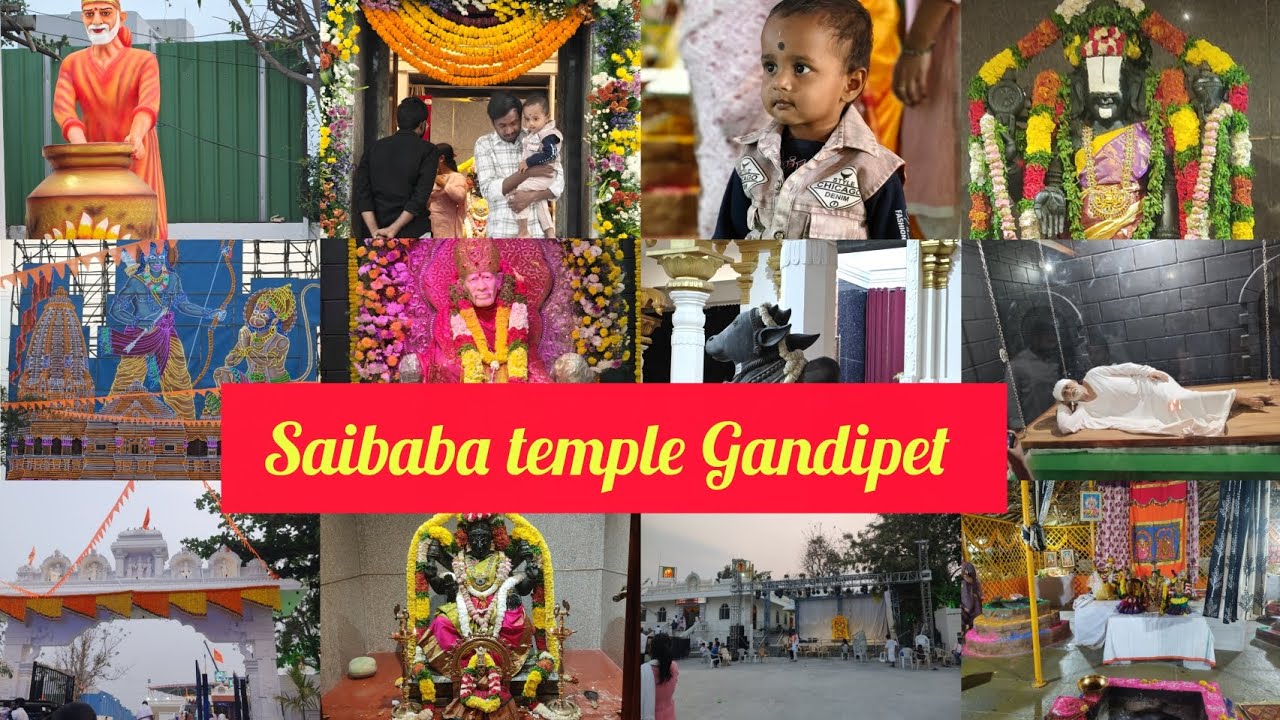 Saibaba temple Gandipet 🙏//sri venkateswara swami temple//vigraham, dvajasthambam prathistapana 🙏