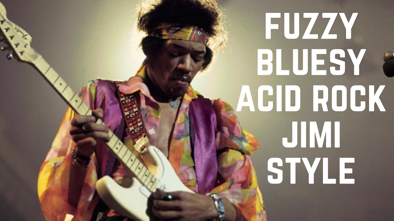 Bluesy Acid Rock - Hendrix-Style Fuzzy Guitar Backing Track in D Major