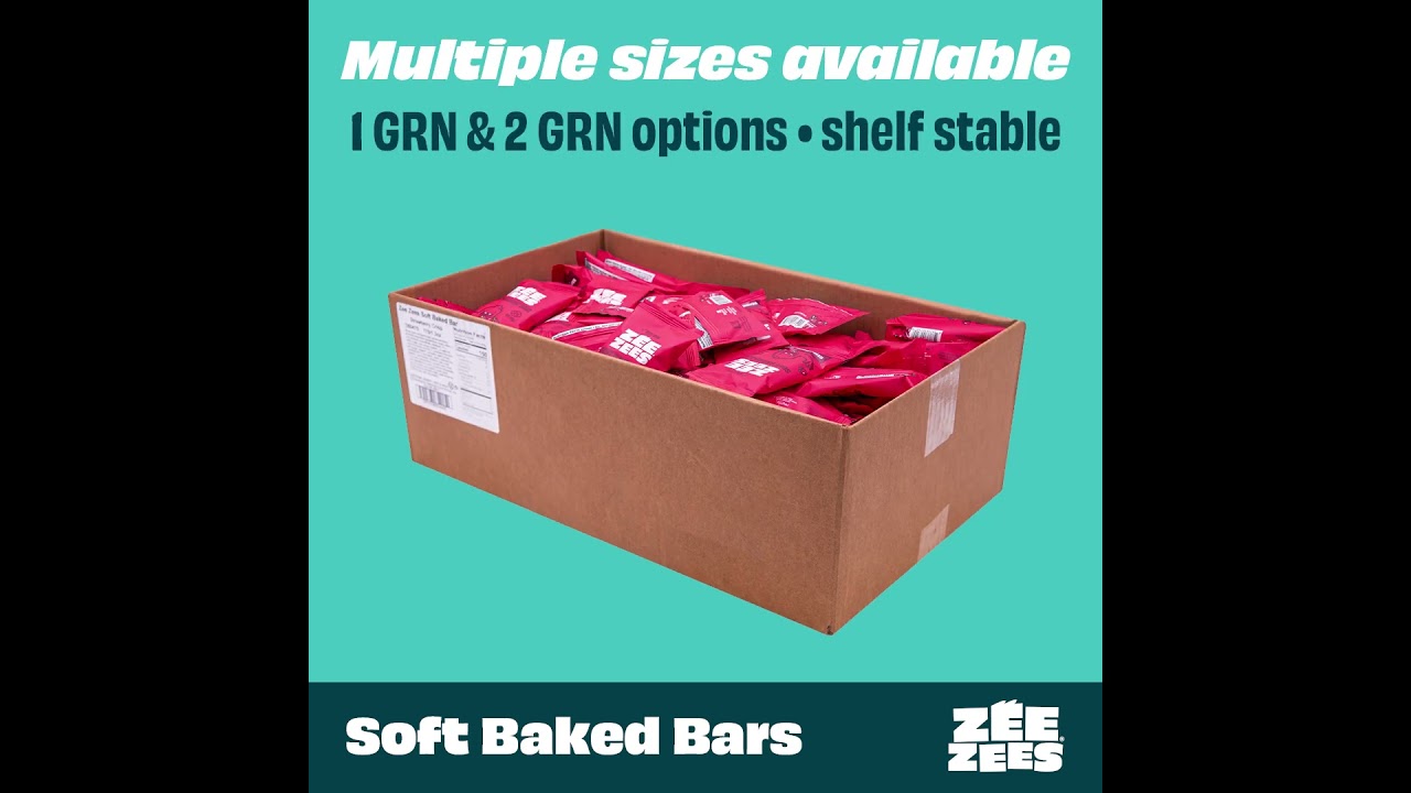 Zee Zees Soft Baked Bars Category for Food Service